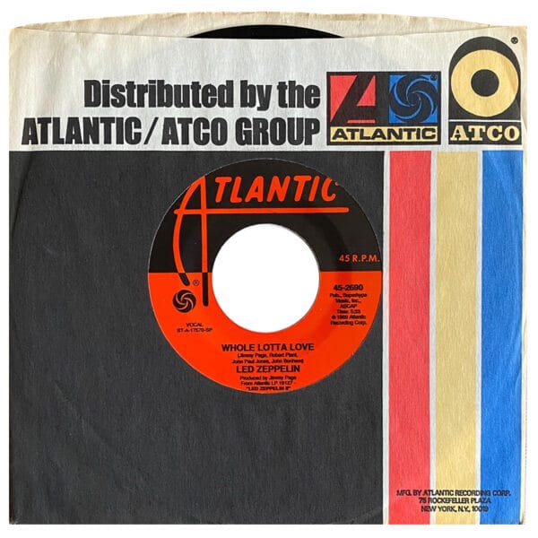 Single <br>USA (45-2690) <br>Whole Lotta Love / Living Loving Maid (#06)