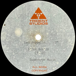 Single <br>United Kingdom (N/A) <br>D'yer Mak'er (Acetate #1)