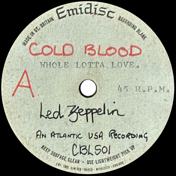 Single <br>United Kingdom (584309) <br>Whole Lotta Love / Whole Lotta Love (Acetate)