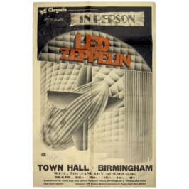Concert Advertisement <br>1970.01.07 <br>Birmingham, UK (Poster)