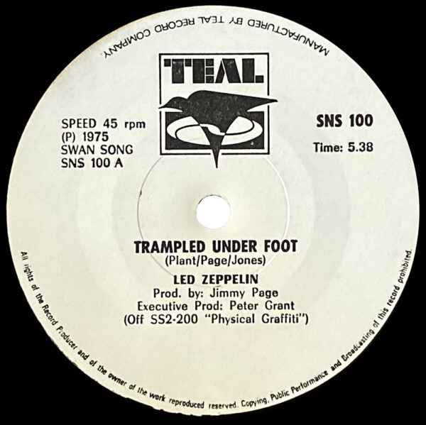 Single <br>Rhodesia (SNS 100) <br>Trampled Under Foot / Black Country Woman