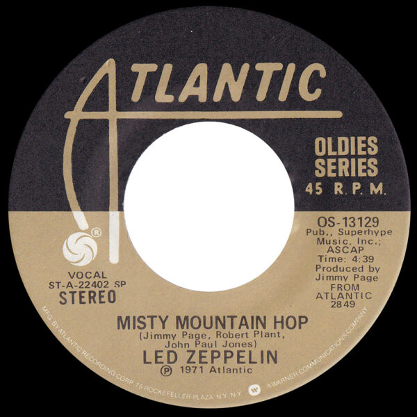 Single <br>USA (OS-13129) <br>Black Dog / Misty Mountain Hop (#3) - Image 2