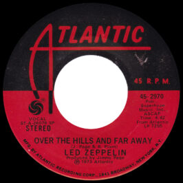 Single <br>USA (45-2970) <br>Over The Hills and Far Away / Dancing Days (#1)