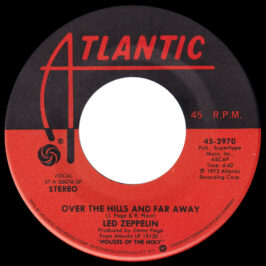 Single <br>USA (45-2970) <br>Over The Hills and Far Away / Dancing Days (#3)