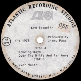 Single <br>USA (N/A) <br>Dancing Days / Over The Hills and Far Away / D'yer Mak'er (Acetate)