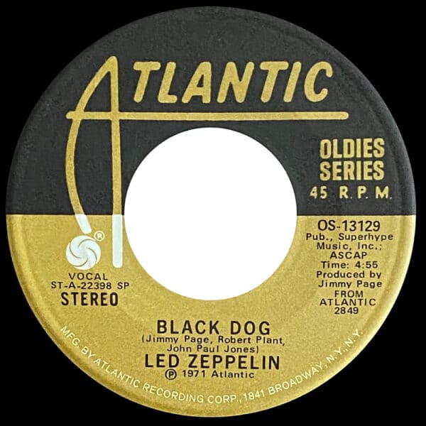 Single <br>USA (OS-13129) <br>Black Dog / Misty Mountain Hop (#1) - Image 2
