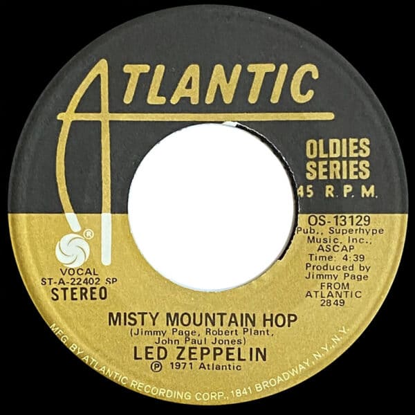 Single <br>USA (OS-13129) <br>Black Dog / Misty Mountain Hop (#1) - Image 3