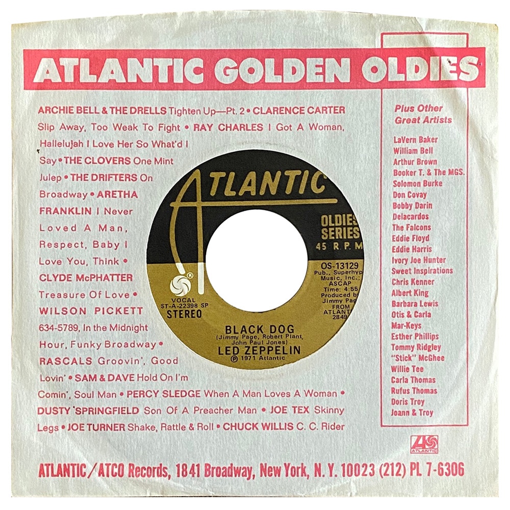 Single <br>USA (OS-13129) <br>Black Dog / Misty Mountain Hop (#1)