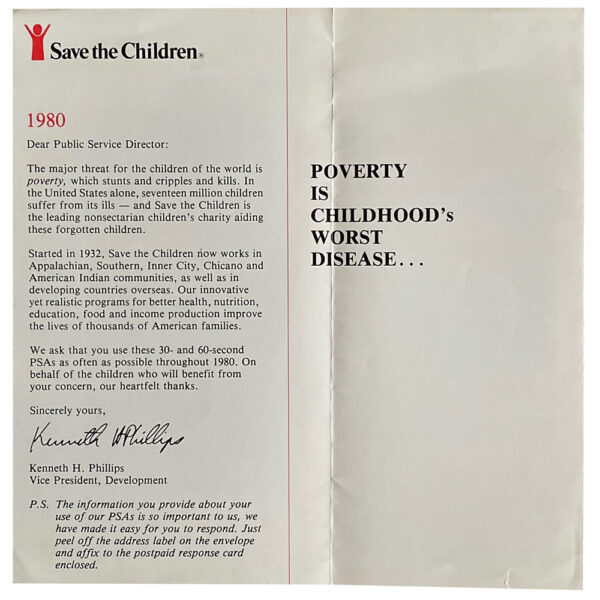 Single <br>USA (DWP 567) <br>Save The Children 1980 Public Service Radio Spots - Image 6