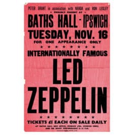 Concert Advertisement <br>1971.11.16 <br>Ipswich, UK (Poster) #2
