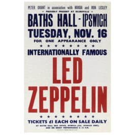 Concert Advertisement <br>1971.11.16 <br>Ipswich, UK (Poster) #1