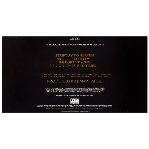 Remasters <br>CD, 4-song Sampler Promo (USA) - Image 2