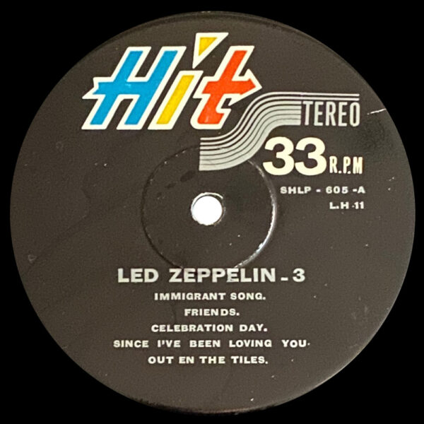 LP <br>Led Zeppelin III <br>Iran (SHLP-605) - Image 3