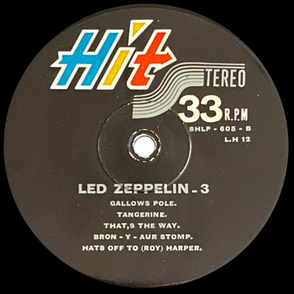 LP <br>Led Zeppelin III <br>Iran (SHLP-605) - Image 4