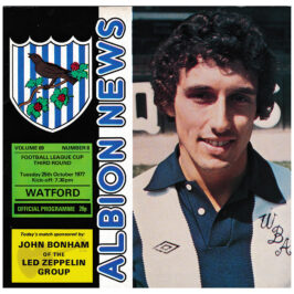 Football Program (1977) <br>Albion News (UK)