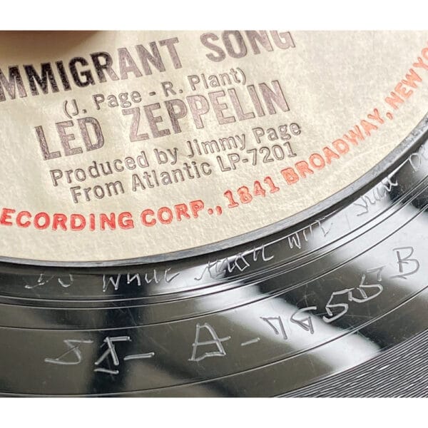 Single <br>USA (45-2777) <br>Immigrant Song (Promo #4) - Image 5