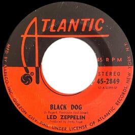 Single <br>Philippines (45-2849) <br>Black Dog / Misty Mountain Hop (#2)