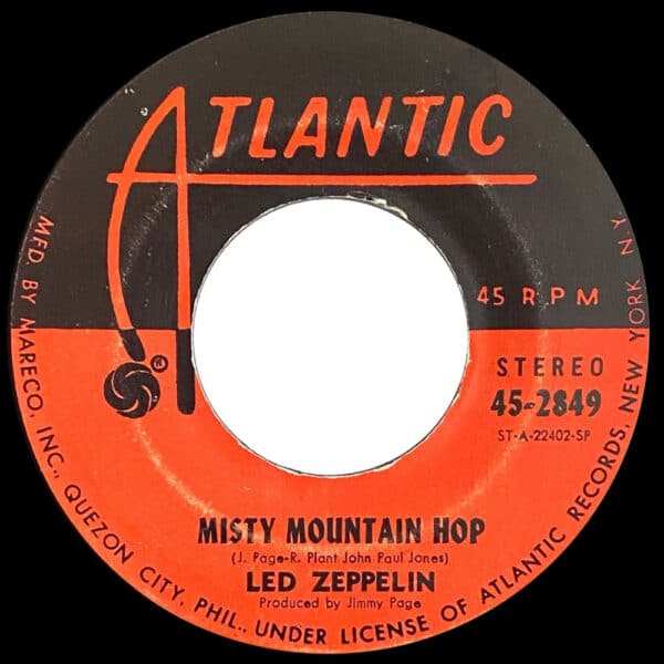 Single <br>Philippines (45-2849) <br>Black Dog / Misty Mountain Hop (#2) - Image 2