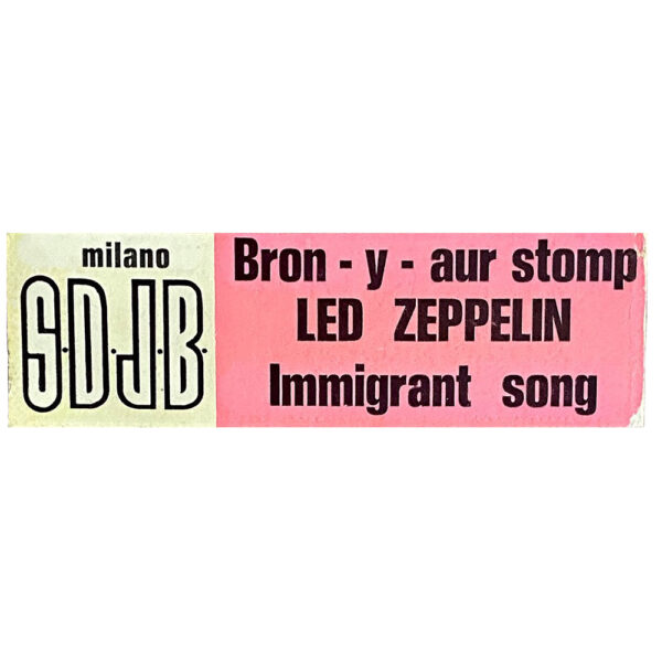 Single <br>Italy (ATL JB 98018) <br>Bron-y-Aur Stomp / Immigrant Song (promo #2) - Image 4
