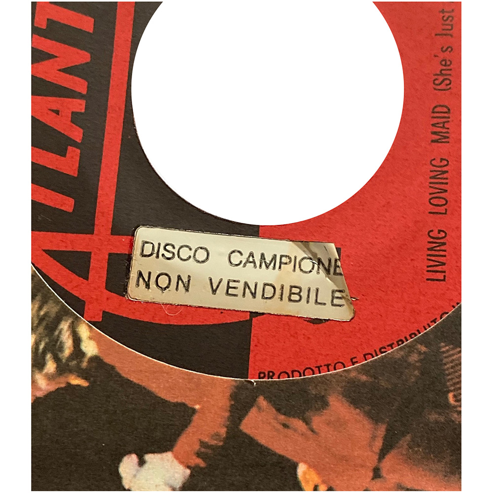 Single <br>Italy (ATL NP 03145) <br>Whole Lotta Love / Living Loving Maid (Promo) - Image 3