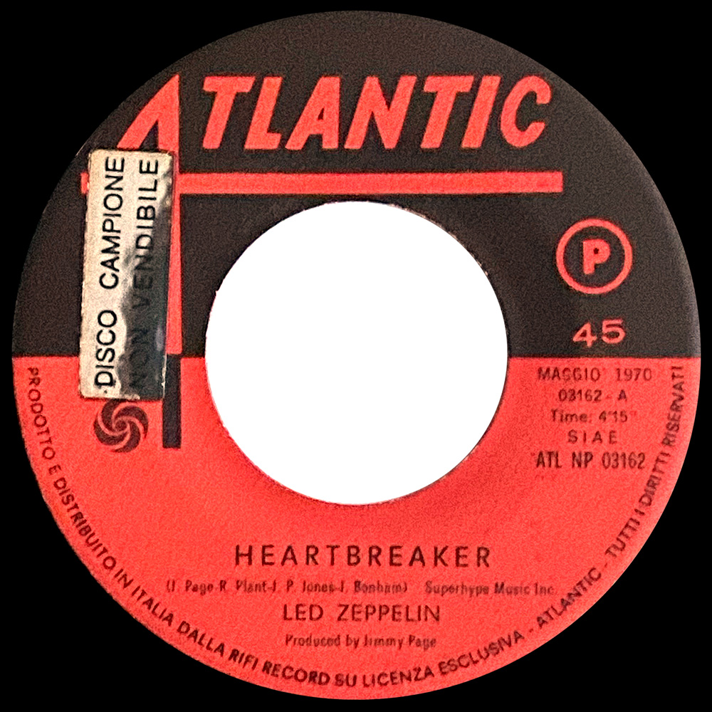 Single <br>Italy (ATL NP 03162) <br>Heartbreaker / Bring It On Home (Promo #1) - Image 3