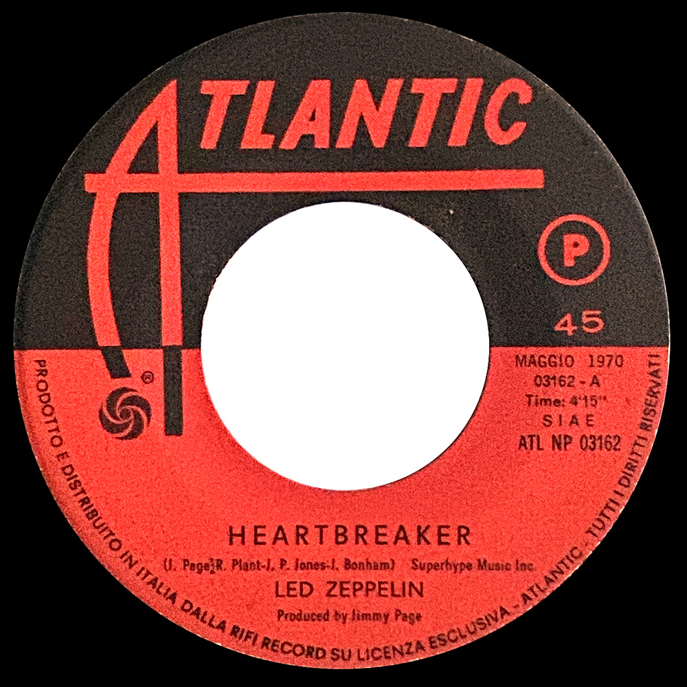 Single <br>Italy (ATL NP 03162) <br>Heartbreaker / Bring It On Home (#2) - Image 3