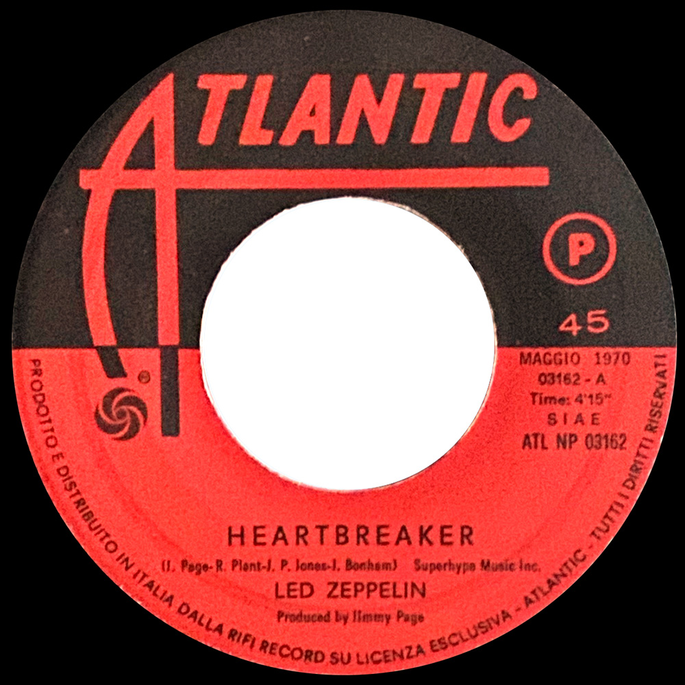 Single <br>Italy (ATL NP 03162) <br>Heartbreaker / Bring It On Home (#3) - Image 3