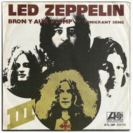 Single <br>Italy (ATL NP 03174) <br>Bron-Y-Aur Stomp / Immigrant Song (Promo #1)