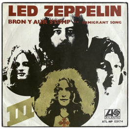 Single <br>Italy (ATL NP 03174) <br>Bron-Y-Aur Stomp / Immigrant Song (#2)