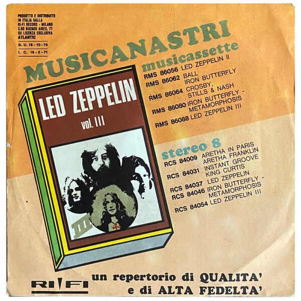 Single <br>Italy (ATL NP 03174) <br>Bron-Y-Aur Stomp / Immigrant Song (#2) - Image 2