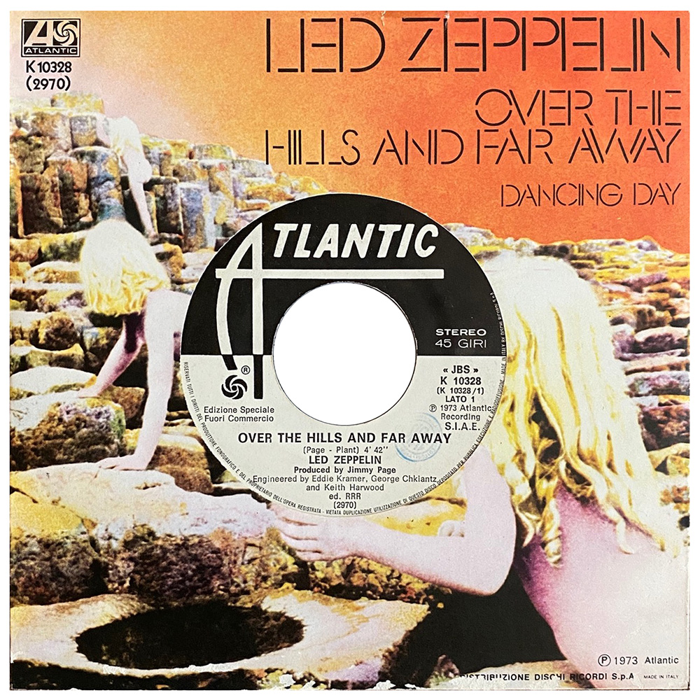 Single <br>Italy (K 10328) <br>Over The Hills and Far Away / Dancing Days (Promo #3)