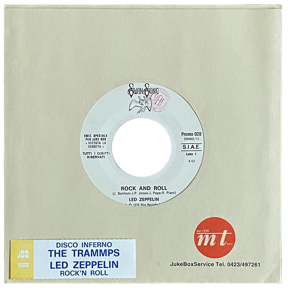 Single <br>Italy (Promo 028) <br>Rock and Roll / Disco Inferno (Promo #2)