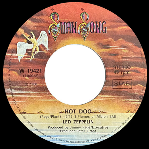 Single <br>Italy (W 19421) <br>Fool In The Rain / Hot Dog (#2) - Image 3