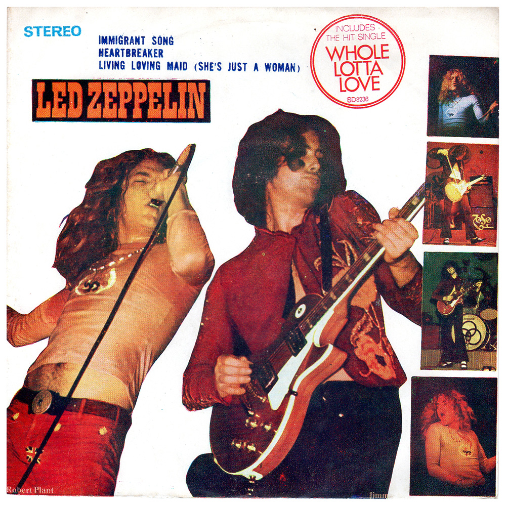 Single <br>Thailand (KS 157) <br>Whole Lotta Love / Immigrant Song / Heartbreaker / Living Loving Maid (#2)