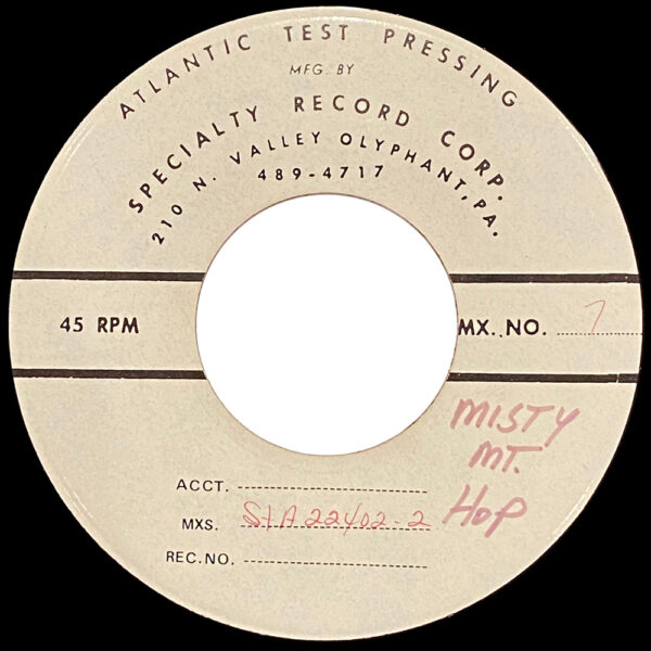Single <br>USA (45-2849) <br>Misty Mountain Hop / Misty Mountain Hop (Test Pressing) - Image 2