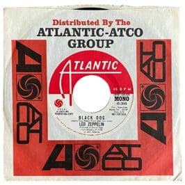 Single <br>USA (45-2849) <br>Black Dog / Black Dog (Promo #3)