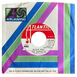 Single <br>USA (45-2849) <br>Black Dog / Black Dog (Promo #1)