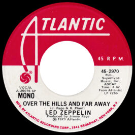 Single <br>USA (45-2970) <br>Over The Hills and Far Away / Over The Hills and Far Away (Promo #2)