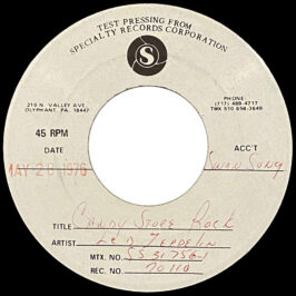 Single <br>USA (SS-70110) <br>Candy Store Rock  (Test Pressing)