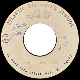 Single <br>USA (45-2690) <br>Whole Lotta Love (Acetate #2)