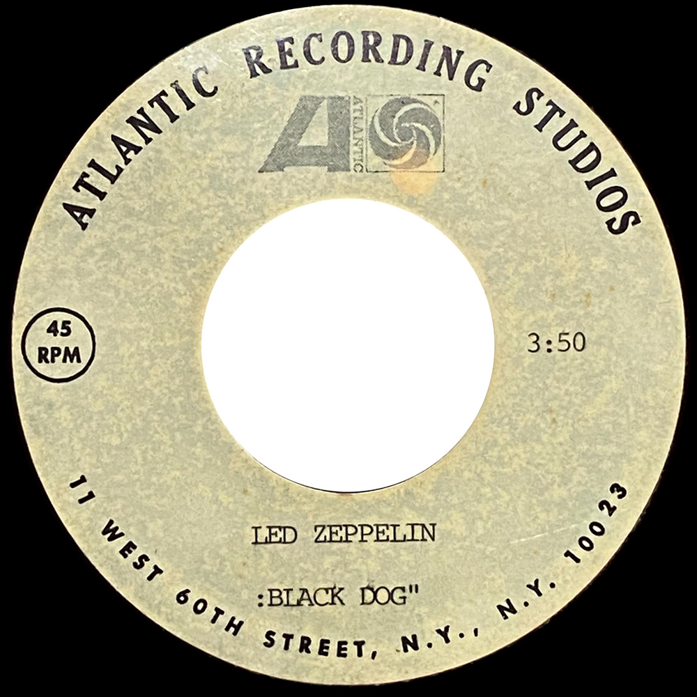 Single <br>USA (45-2849) <br>Black Dog, one-sided (Acetate #3)