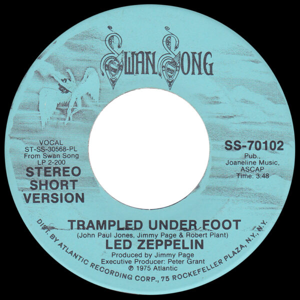 Single <br>USA (SS-70102) <br>Trampled Under Foot / Trampled Under Foot (Promo #2) - Image 2