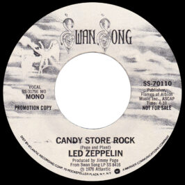 Single <br>USA (SS-70110) <br>Candy Store Rock / Candy Store Rock (Promo #3)