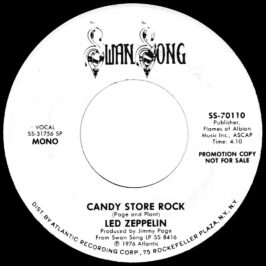 Single <br>USA (SS-70110) <br>Candy Store Rock / Candy Store Rock (Promo #1)