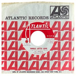 Single <br>USA (45-2690) <br>Whole Lotta Love / Whole Lotta Love (Promo #1)