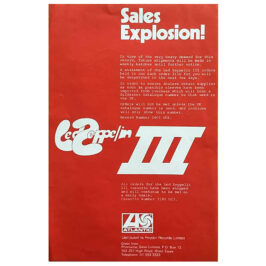 Led Zeppelin III (1970) <br>Flyer, Record Merchants (UK)