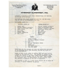 Concert Rarity <br>1969.08.31 <br>Lewisville, Flyer