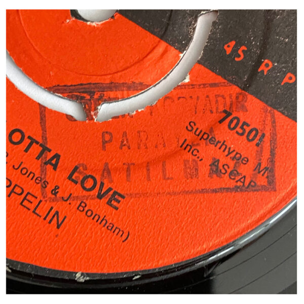 Single <br>Turkey (70501) <br>Whole Lotta Love / Ramble On (Promo) - Image 5