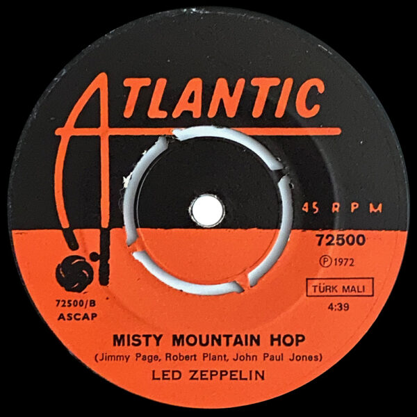 Single <br>Turkey (72500) <br>Black Dog / Misty Mountain Hop (Promo #1) - Image 4