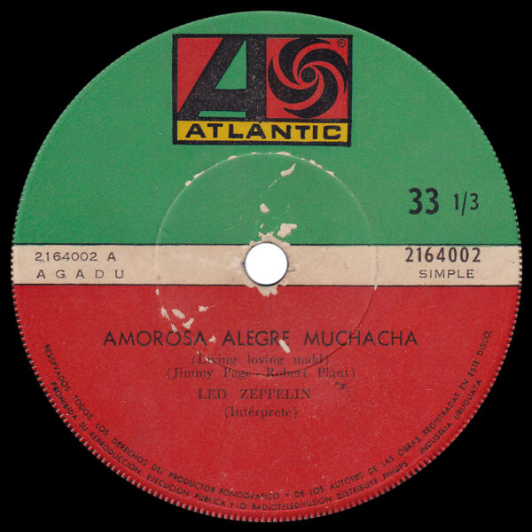 Single <br>Uruguay (2164002) <br>Living Loving Maid / Whole Lotta Love (#3)